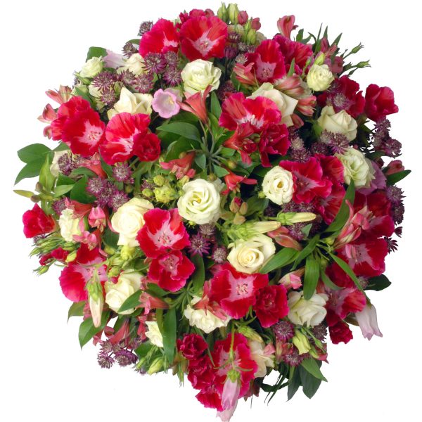 Rouwstuk rond
 rood-wit