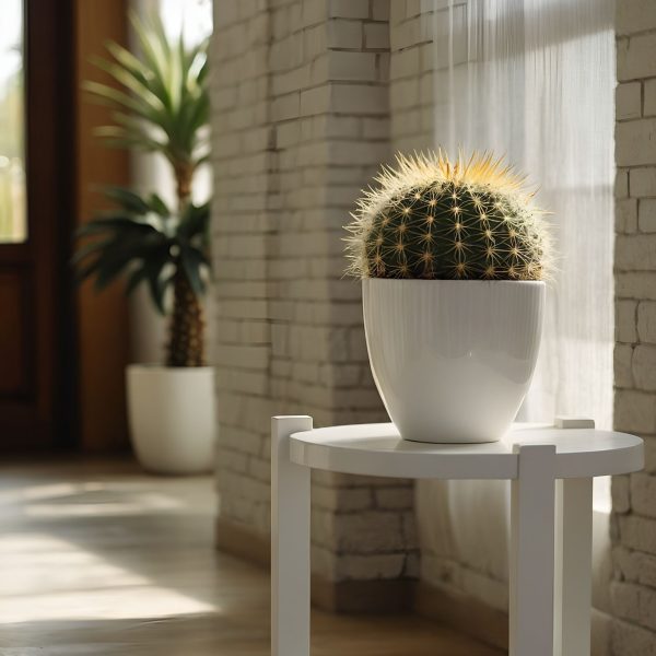 Schoonmoedersstoel - Echinocactus grusonii - Hoogte 25-35cm -⌀25cm