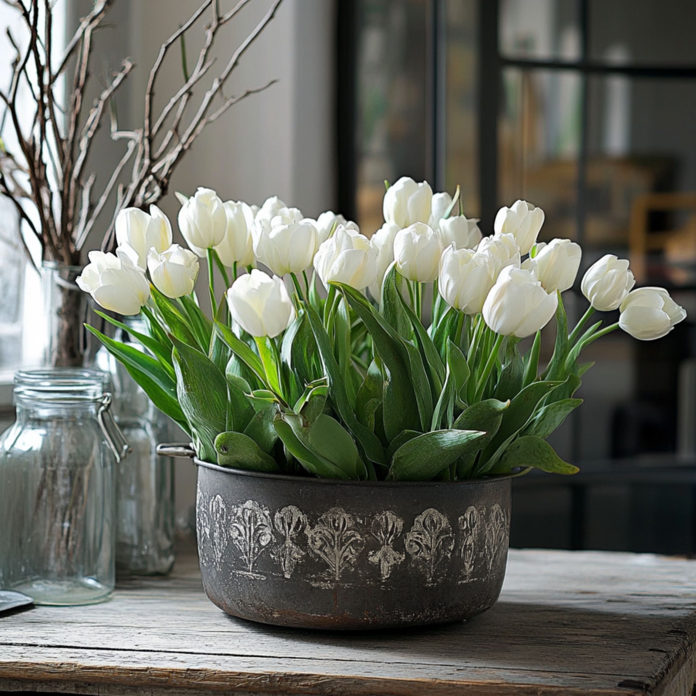 Tulpenbollen - Set van 21 - Tulipa'Northcap'- Bloembollen - Geel