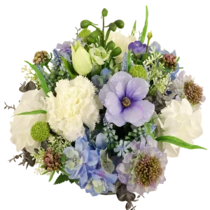 Biedermeier Ø 32 cm Blauw paars wit