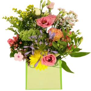 Tasje met zomerbloemen