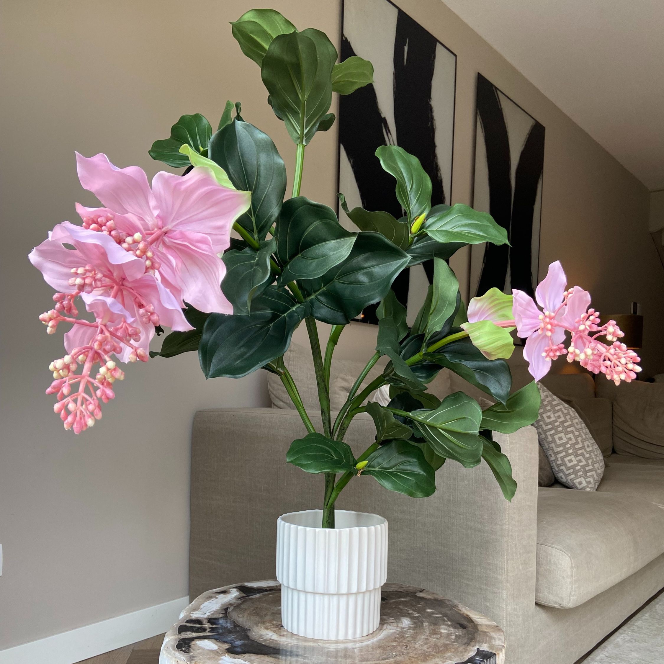 Kunstplant Medinilla magnifica - Hoogte 85cm