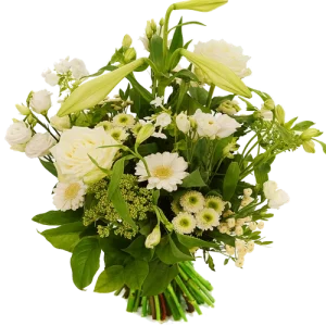 Speels boeket witte bloemen