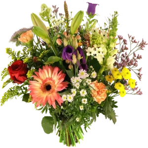 Seizoens boeket Veldgeplukt bont