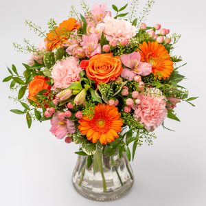 Oranje bloemistenboeket Bloemen