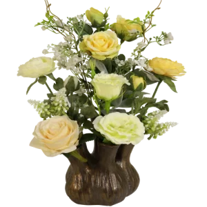 Tulpenvaas wit - zalm