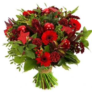 Kerst bloemen rood - groen